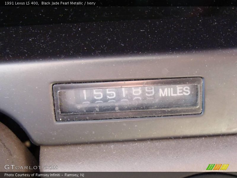 Black Jade Pearl Metallic / Ivory 1991 Lexus LS 400