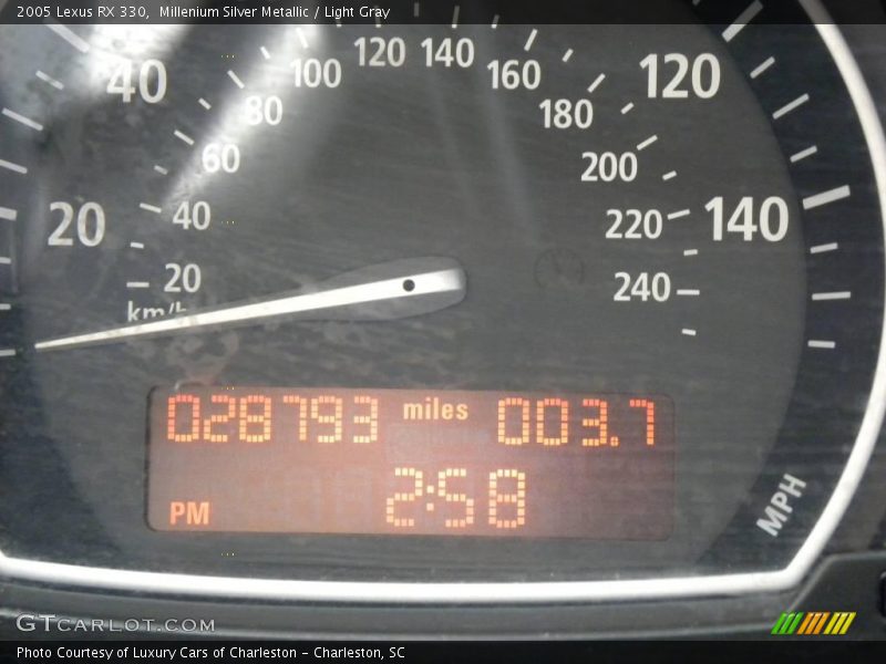 Millenium Silver Metallic / Light Gray 2005 Lexus RX 330