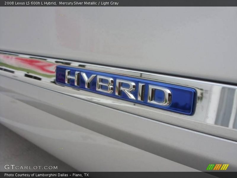 Mercury Silver Metallic / Light Gray 2008 Lexus LS 600h L Hybrid