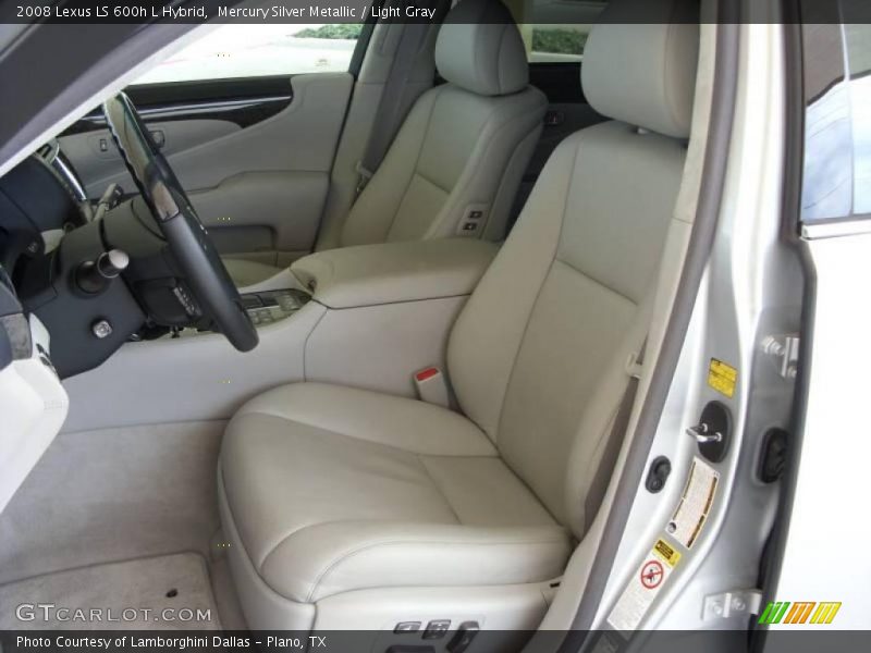 Mercury Silver Metallic / Light Gray 2008 Lexus LS 600h L Hybrid
