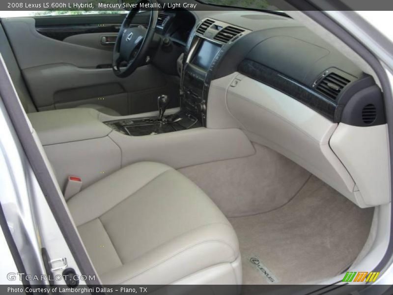 Mercury Silver Metallic / Light Gray 2008 Lexus LS 600h L Hybrid