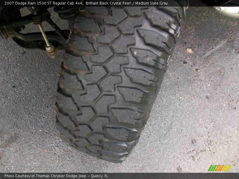 Brilliant Black Crystal Pearl / Medium Slate Gray 2007 Dodge Ram 1500 ST Regular Cab 4x4