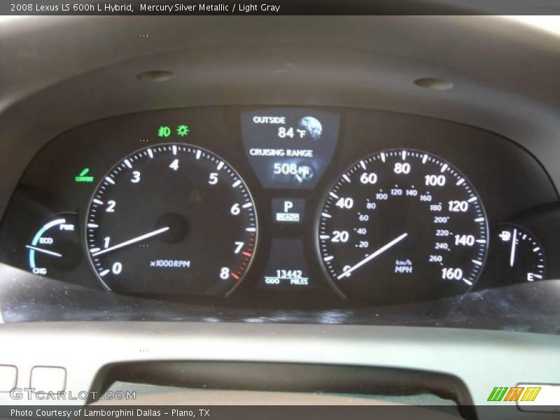 Mercury Silver Metallic / Light Gray 2008 Lexus LS 600h L Hybrid