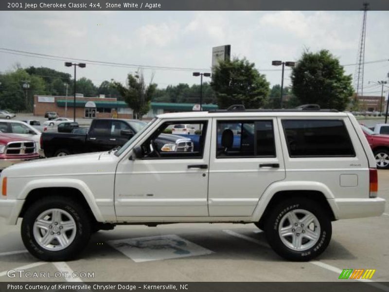 Stone White / Agate 2001 Jeep Cherokee Classic 4x4