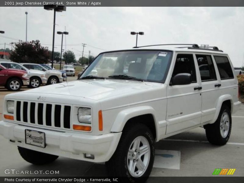 Stone White / Agate 2001 Jeep Cherokee Classic 4x4