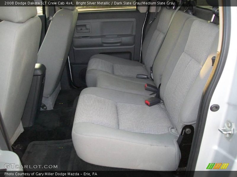 Bright Silver Metallic / Dark Slate Gray/Medium Slate Gray 2008 Dodge Dakota SLT Crew Cab 4x4
