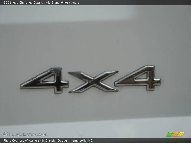 Stone White / Agate 2001 Jeep Cherokee Classic 4x4