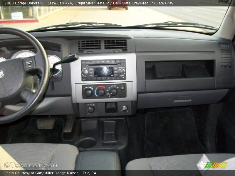 Bright Silver Metallic / Dark Slate Gray/Medium Slate Gray 2008 Dodge Dakota SLT Crew Cab 4x4