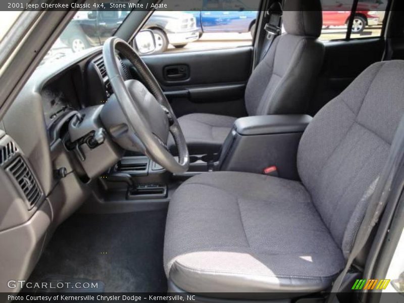 Stone White / Agate 2001 Jeep Cherokee Classic 4x4