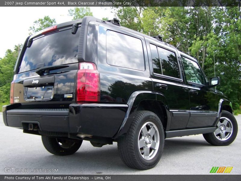 Black Clearcoat / Medium Slate Gray 2007 Jeep Commander Sport 4x4