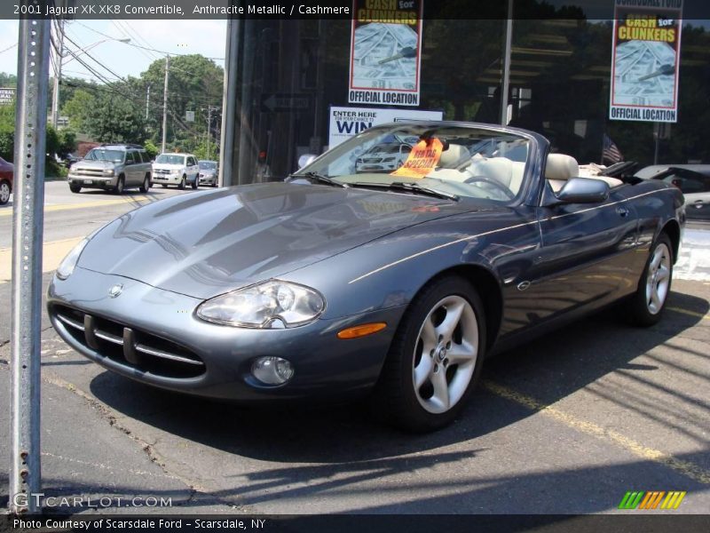 Anthracite Metallic / Cashmere 2001 Jaguar XK XK8 Convertible