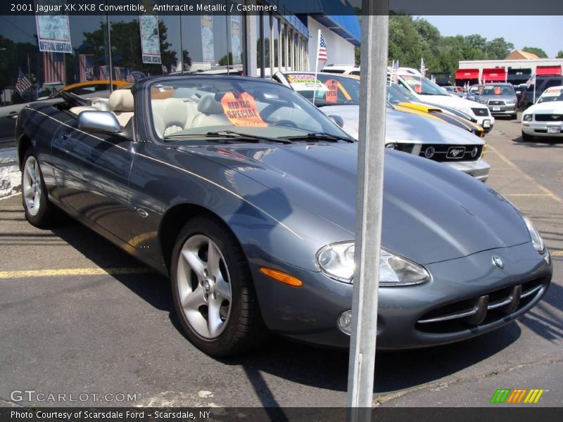 Anthracite Metallic / Cashmere 2001 Jaguar XK XK8 Convertible