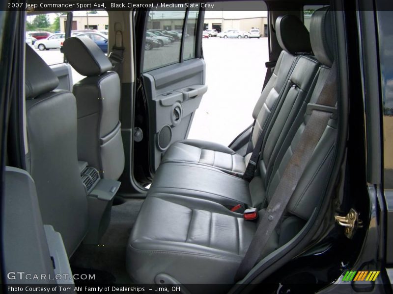 Black Clearcoat / Medium Slate Gray 2007 Jeep Commander Sport 4x4