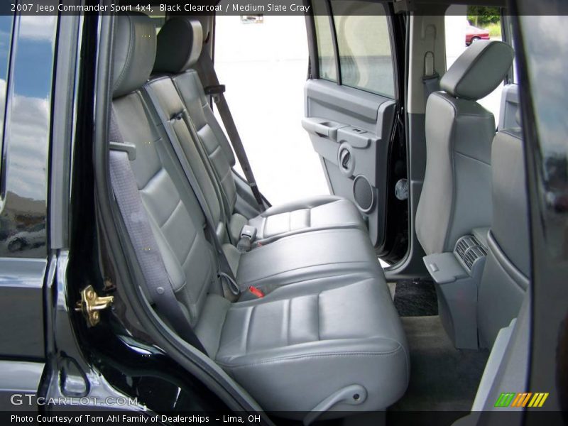 Black Clearcoat / Medium Slate Gray 2007 Jeep Commander Sport 4x4