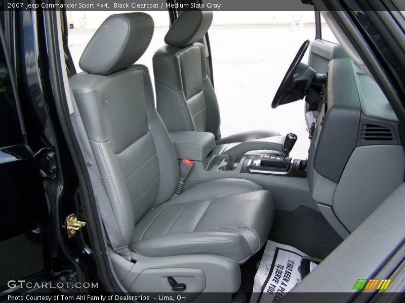Black Clearcoat / Medium Slate Gray 2007 Jeep Commander Sport 4x4