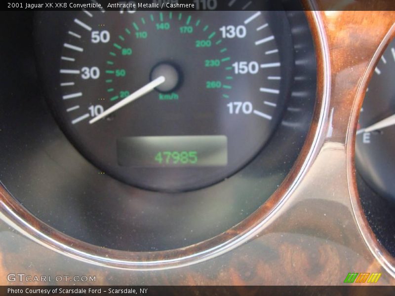 Anthracite Metallic / Cashmere 2001 Jaguar XK XK8 Convertible
