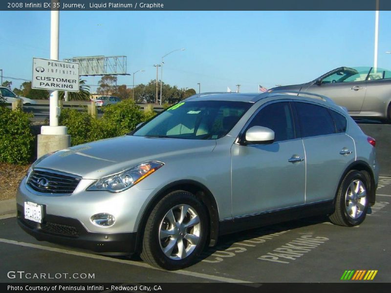 Liquid Platinum / Graphite 2008 Infiniti EX 35 Journey