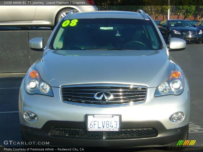 Liquid Platinum / Graphite 2008 Infiniti EX 35 Journey