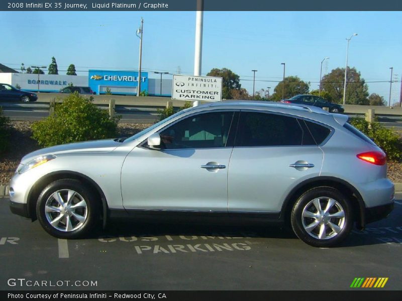 Liquid Platinum / Graphite 2008 Infiniti EX 35 Journey