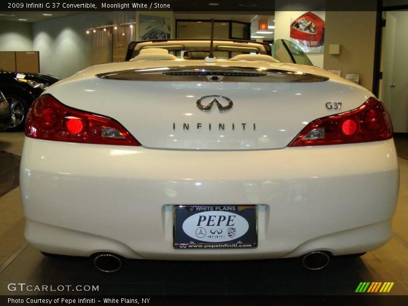 Moonlight White / Stone 2009 Infiniti G 37 Convertible