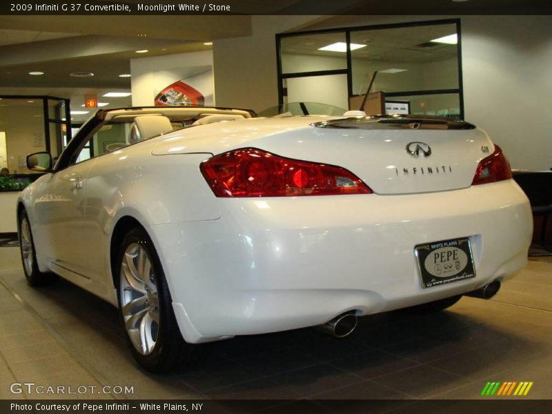 Moonlight White / Stone 2009 Infiniti G 37 Convertible
