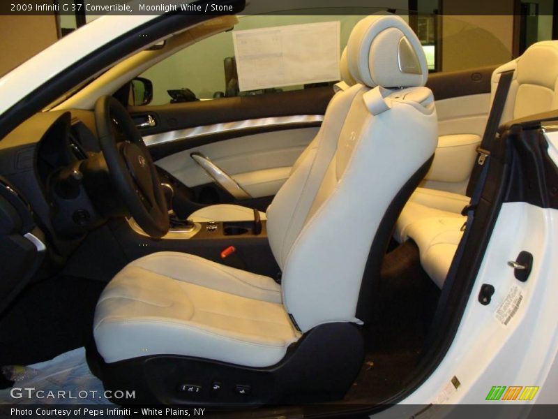 Moonlight White / Stone 2009 Infiniti G 37 Convertible