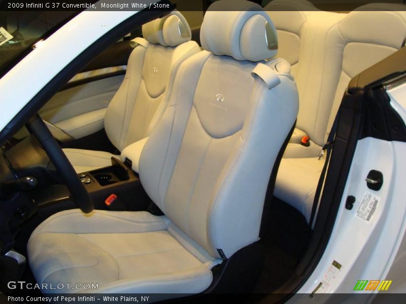 Moonlight White / Stone 2009 Infiniti G 37 Convertible