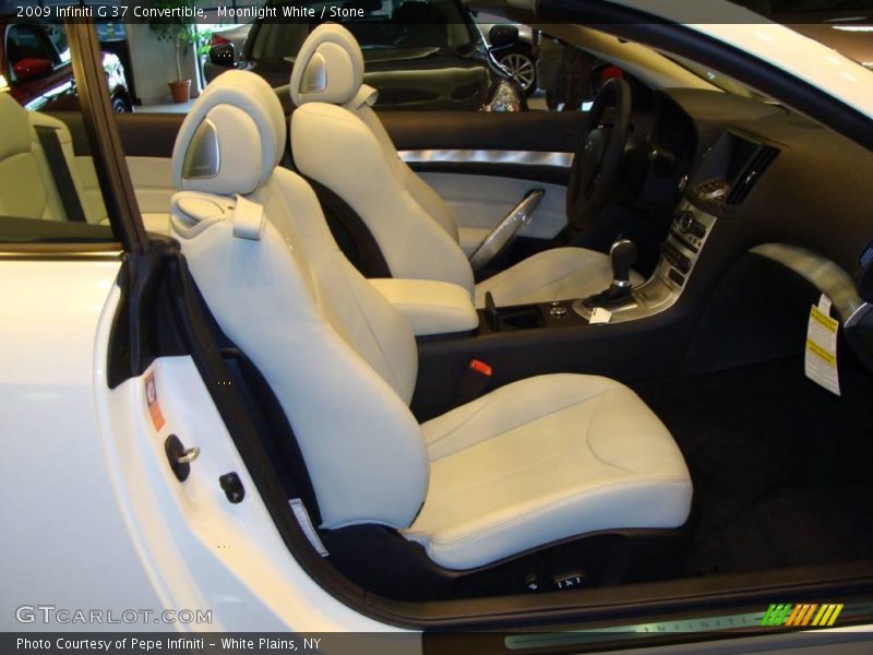 Moonlight White / Stone 2009 Infiniti G 37 Convertible