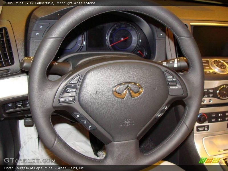 Moonlight White / Stone 2009 Infiniti G 37 Convertible