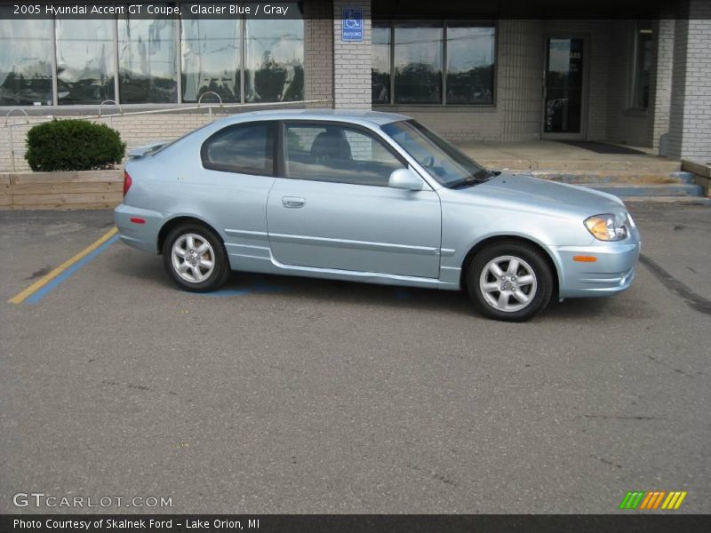Glacier Blue / Gray 2005 Hyundai Accent GT Coupe