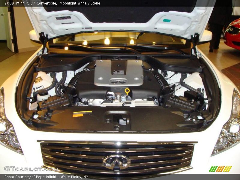 Moonlight White / Stone 2009 Infiniti G 37 Convertible