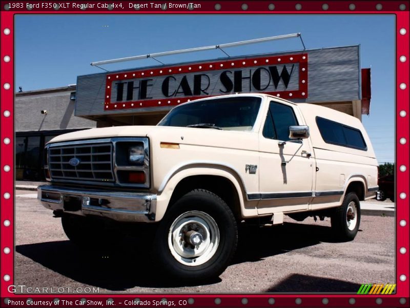 Desert Tan / Brown/Tan 1983 Ford F350 XLT Regular Cab 4x4