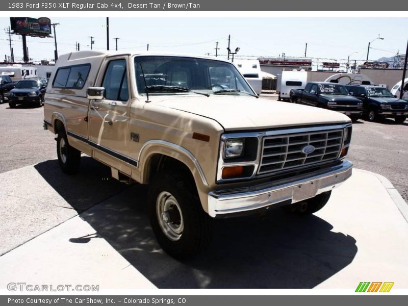 Desert Tan / Brown/Tan 1983 Ford F350 XLT Regular Cab 4x4