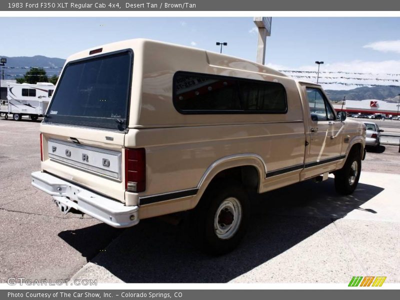 Desert Tan / Brown/Tan 1983 Ford F350 XLT Regular Cab 4x4
