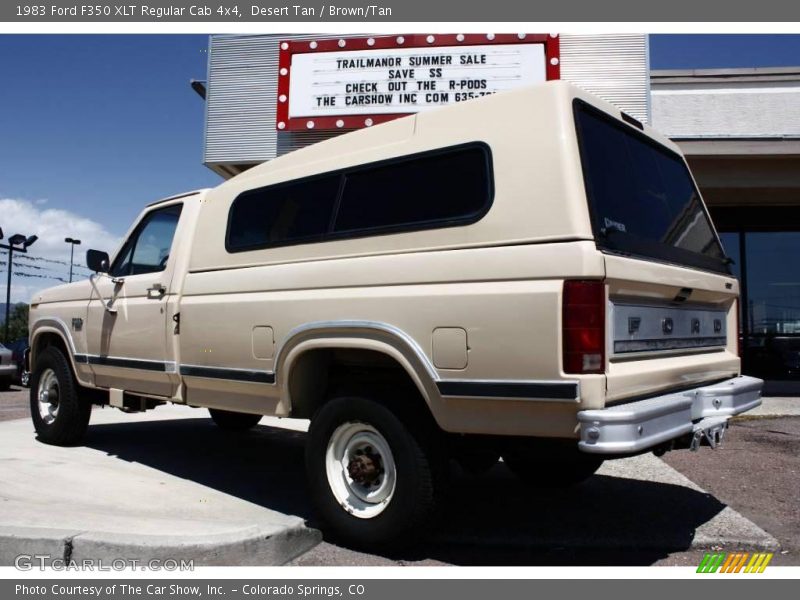 Desert Tan / Brown/Tan 1983 Ford F350 XLT Regular Cab 4x4