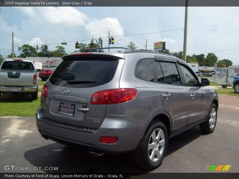 Steel Gray / Gray 2007 Hyundai Santa Fe Limited