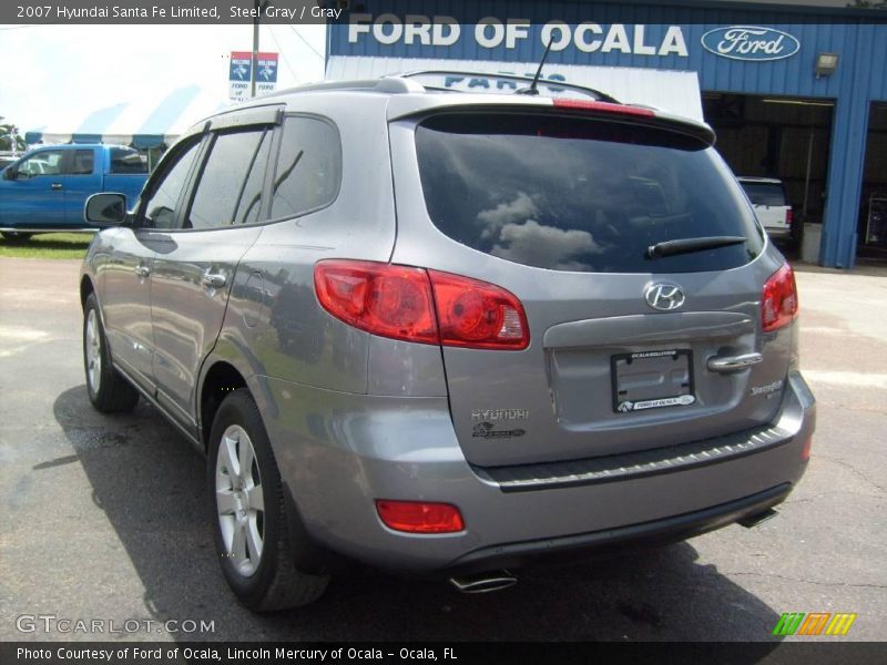Steel Gray / Gray 2007 Hyundai Santa Fe Limited