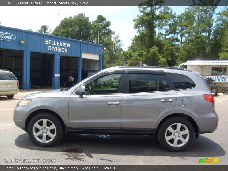 Steel Gray / Gray 2007 Hyundai Santa Fe Limited