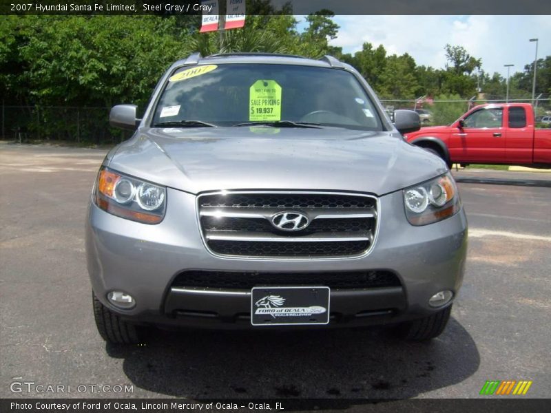 Steel Gray / Gray 2007 Hyundai Santa Fe Limited