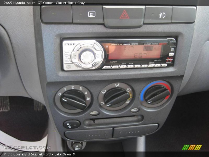 Glacier Blue / Gray 2005 Hyundai Accent GT Coupe