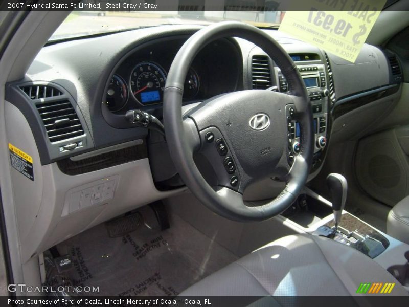 Steel Gray / Gray 2007 Hyundai Santa Fe Limited