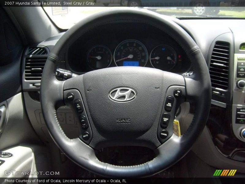 Steel Gray / Gray 2007 Hyundai Santa Fe Limited