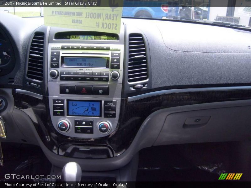 Steel Gray / Gray 2007 Hyundai Santa Fe Limited