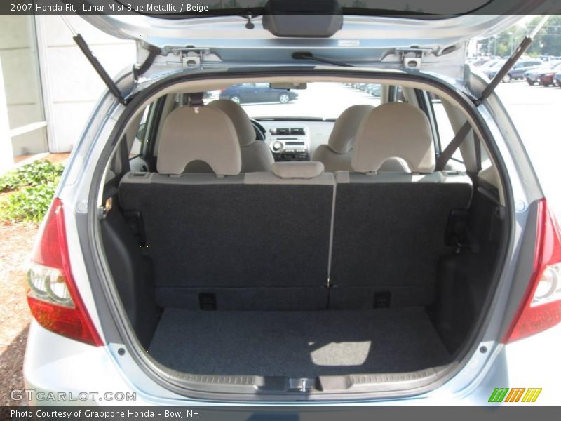 Lunar Mist Blue Metallic / Beige 2007 Honda Fit
