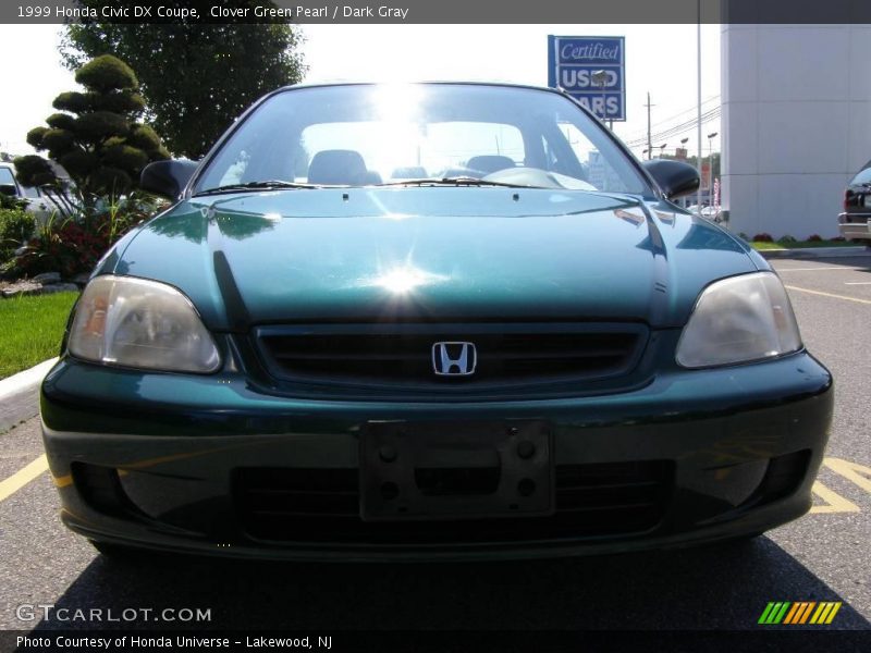Clover Green Pearl / Dark Gray 1999 Honda Civic DX Coupe