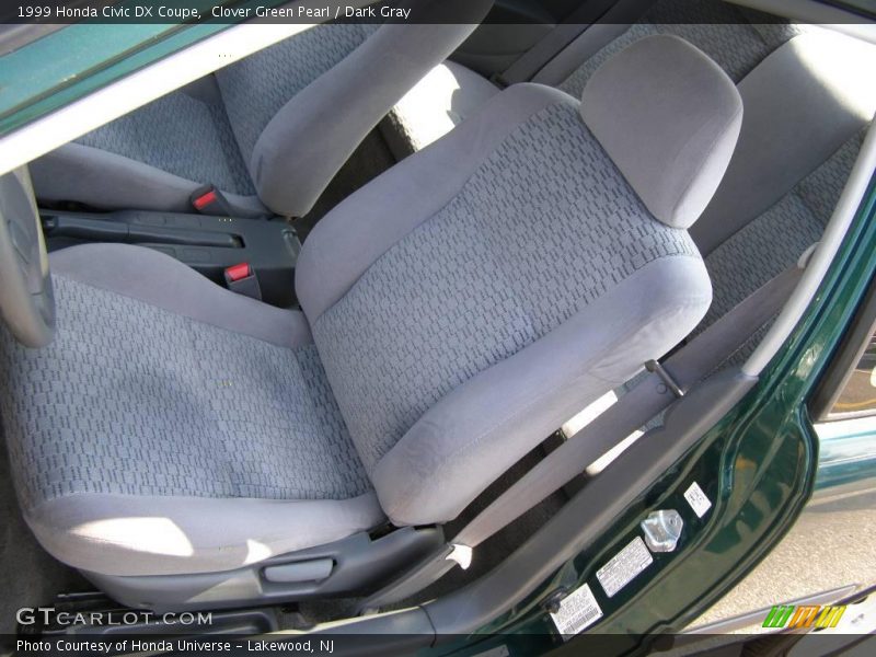 Clover Green Pearl / Dark Gray 1999 Honda Civic DX Coupe