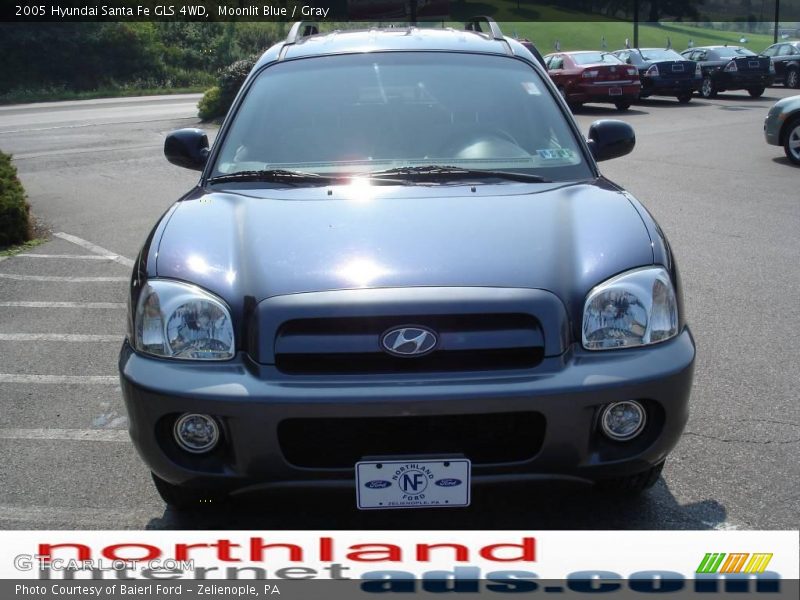 Moonlit Blue / Gray 2005 Hyundai Santa Fe GLS 4WD