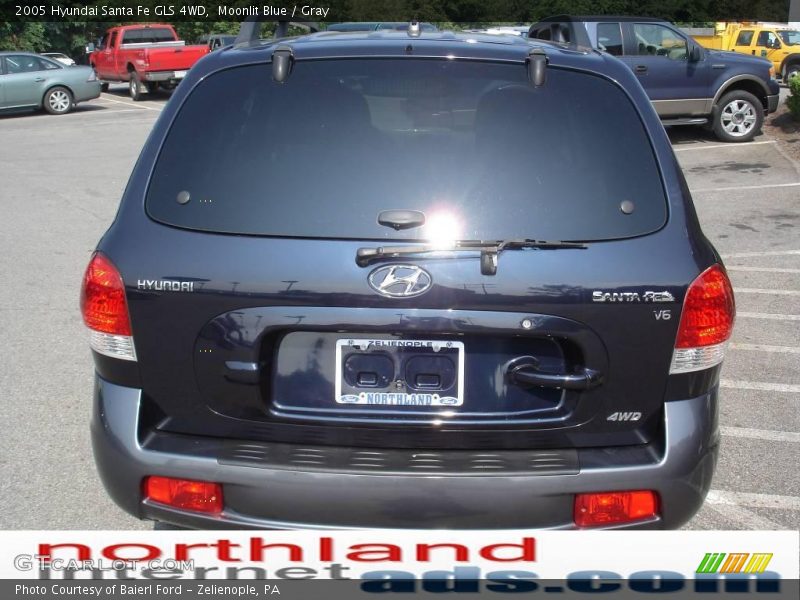 Moonlit Blue / Gray 2005 Hyundai Santa Fe GLS 4WD