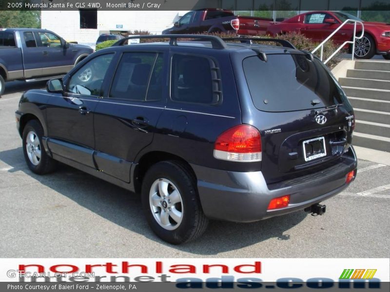 Moonlit Blue / Gray 2005 Hyundai Santa Fe GLS 4WD