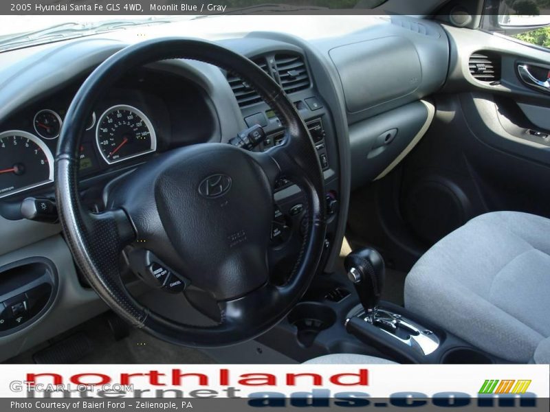 Moonlit Blue / Gray 2005 Hyundai Santa Fe GLS 4WD